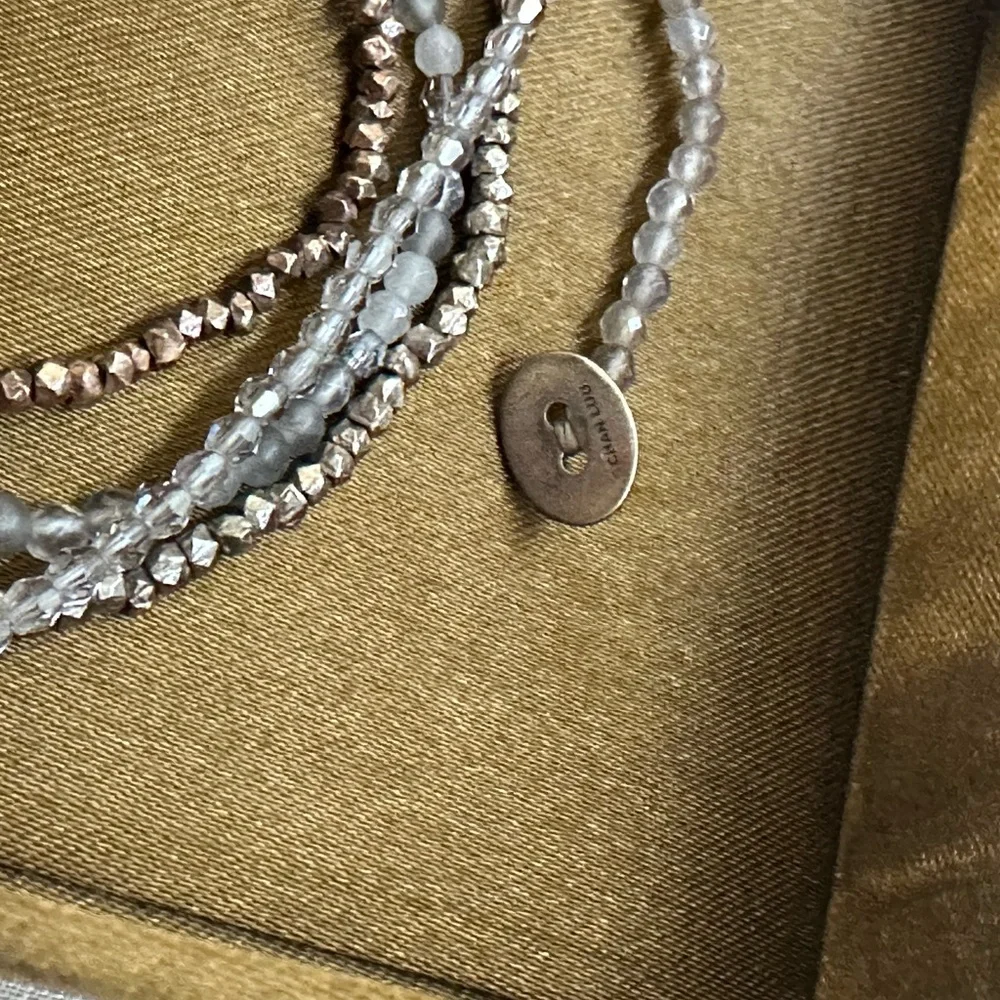 Chan Luu Silver, Bronze, Greyish Blue Wrap Bracelet - Picture 2 of 4